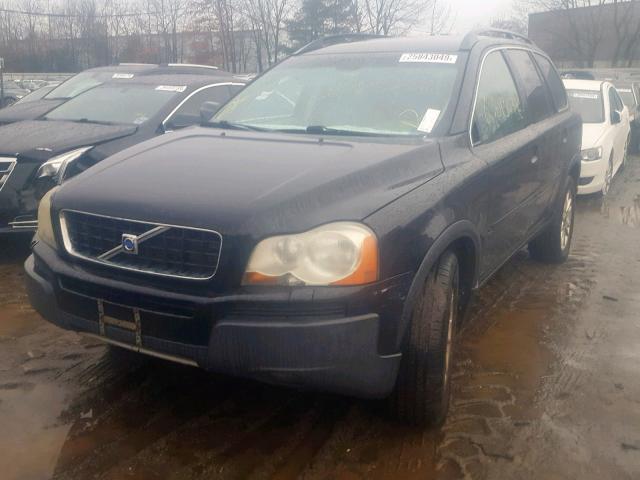 YV1CZ91H641046194 - 2004 VOLVO XC90 T6 BLACK photo 2