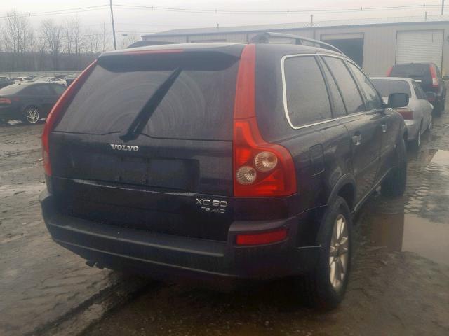 YV1CZ91H641046194 - 2004 VOLVO XC90 T6 BLACK photo 4