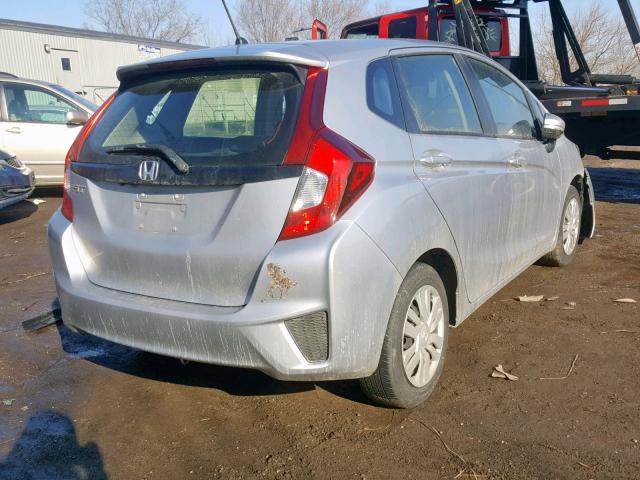 JHMGK5H56GS001284 - 2016 HONDA FIT LX SILVER photo 4