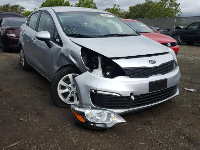 KNADM4A31H6119767 - 2017 KIA RIO LX SILVER photo 1