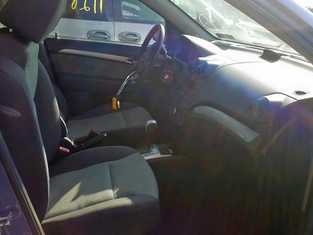 KL1TD66E19B388940 - 2009 CHEVROLET AVEO LS BLUE photo 5