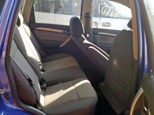 KL1TD66E19B388940 - 2009 CHEVROLET AVEO LS BLUE photo 6