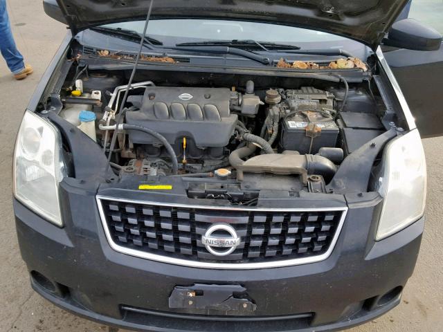 3N1AB61E38L670591 - 2008 NISSAN SENTRA 2.0 BLACK photo 7