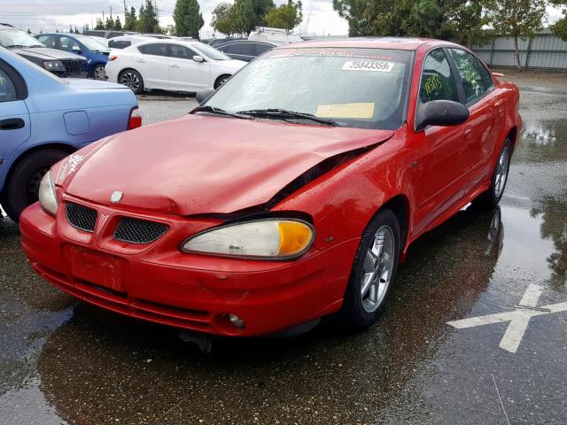 1G2NF52E94C113724 - 2004 PONTIAC GRAND AM S RED photo 2