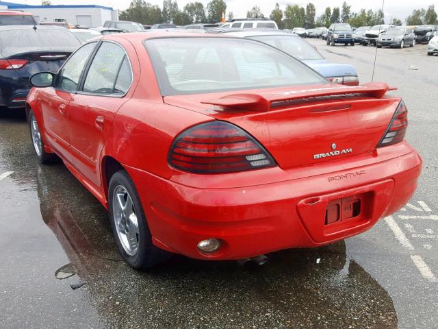 1G2NF52E94C113724 - 2004 PONTIAC GRAND AM S RED photo 3