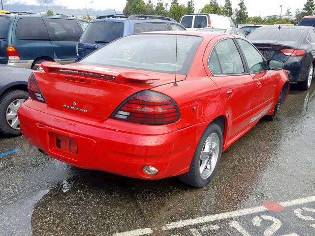 1G2NF52E94C113724 - 2004 PONTIAC GRAND AM S RED photo 4