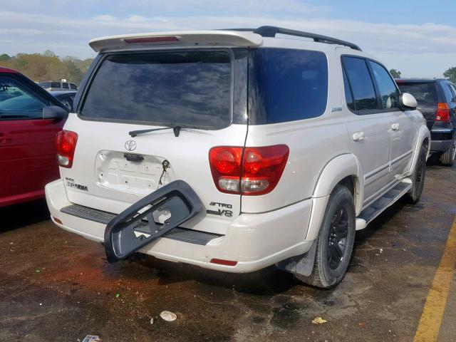 5TDZT38AX5S260293 - 2005 TOYOTA SEQUOIA LI WHITE photo 4