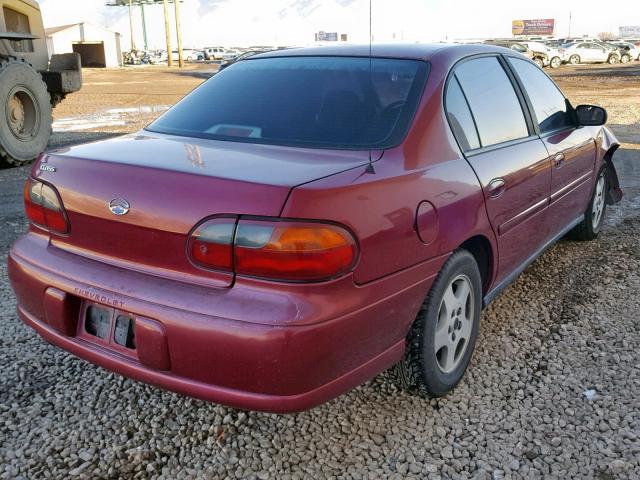 1G1ND52F35M188529 - 2005 CHEVROLET CLASSIC RED photo 4