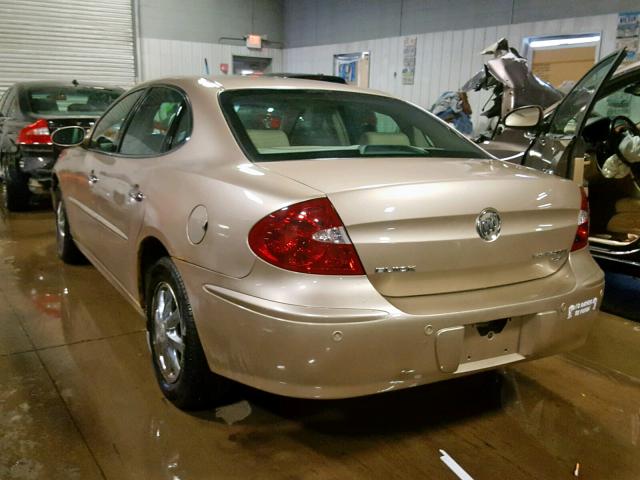 2G4WD532751243367 - 2005 BUICK LACROSSE C TAN photo 3