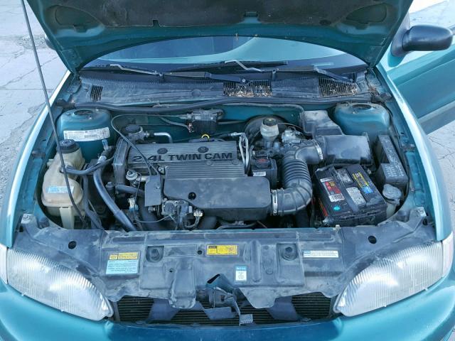 1G1JF52T6V7200413 - 1997 CHEVROLET CAVALIER L GREEN photo 7