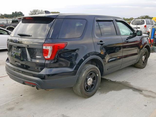 1FM5K8AR2HGB40710 - 2017 FORD EXPLORER P BLACK photo 4