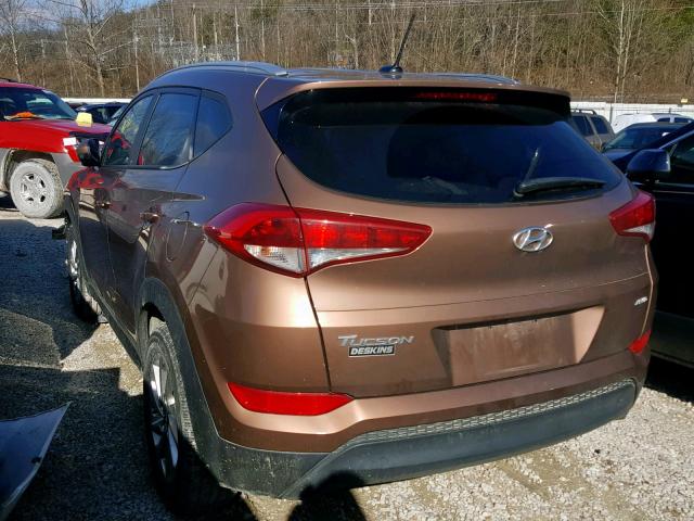 KM8J3CA4XGU041555 - 2016 HYUNDAI TUCSON LIM BROWN photo 3