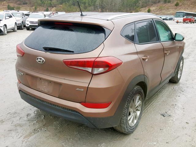 KM8J3CA4XGU041555 - 2016 HYUNDAI TUCSON LIM BROWN photo 4