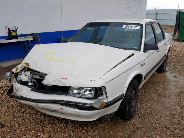 1G3AL54N6M6301857 - 1991 OLDSMOBILE CUTLASS CI WHITE photo 2