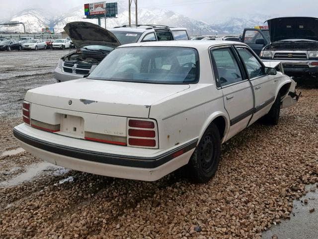 1G3AL54N6M6301857 - 1991 OLDSMOBILE CUTLASS CI WHITE photo 4