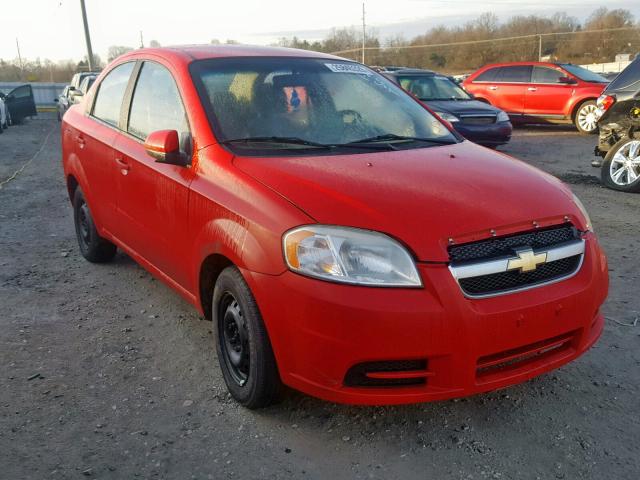 KL1TD5DE1AB105275 - 2010 CHEVROLET AVEO LS RED photo 1