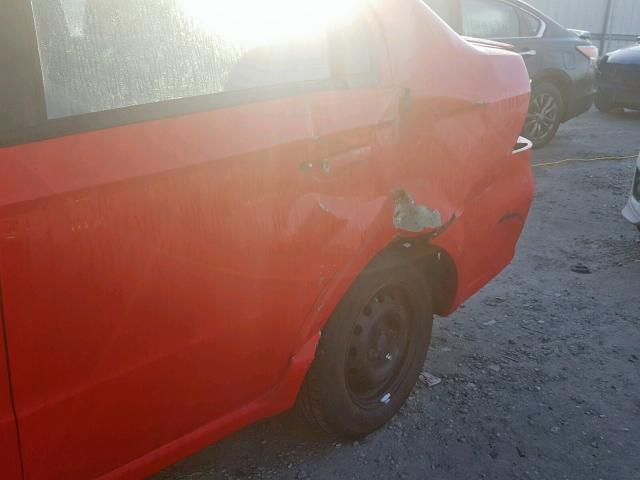 KL1TD5DE1AB105275 - 2010 CHEVROLET AVEO LS RED photo 9