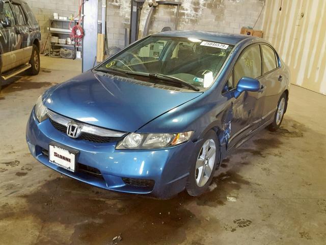 2HGFA1F66BH544494 - 2011 HONDA CIVIC LX-S Կապույտ լուսանկար 2