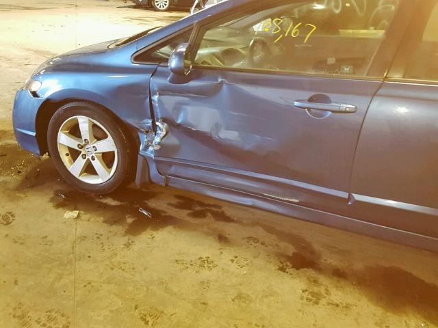 2HGFA1F66BH544494 - 2011 HONDA CIVIC LX-S Կապույտ լուսանկար 9