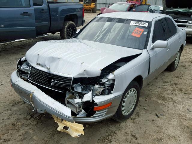 JT8UF11E8M0072102 - 1991 LEXUS LS 400 SILVER photo 2