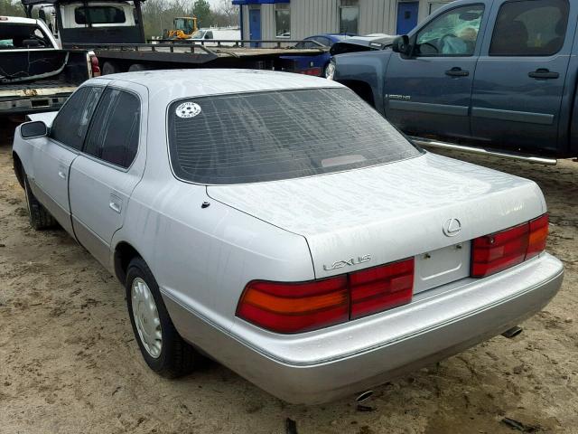 JT8UF11E8M0072102 - 1991 LEXUS LS 400 SILVER photo 3