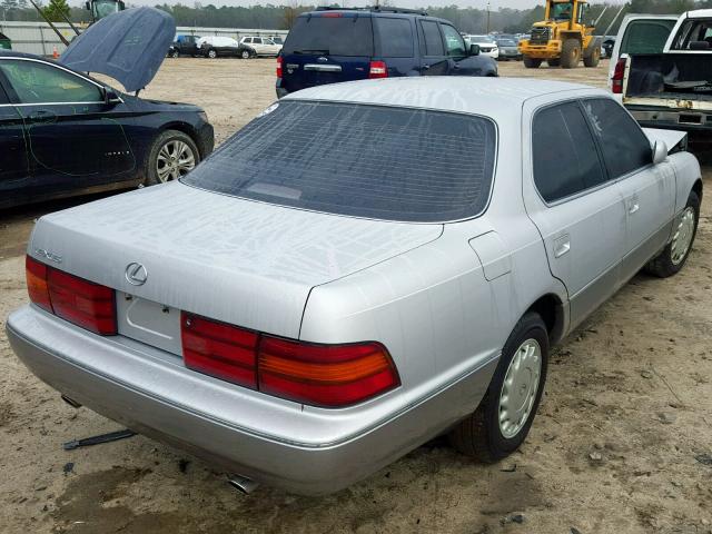 JT8UF11E8M0072102 - 1991 LEXUS LS 400 SILVER photo 4