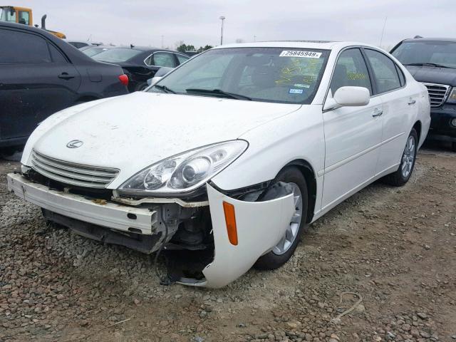 JTHBA30G945008898 - 2004 LEXUS ES 330 WHITE photo 2