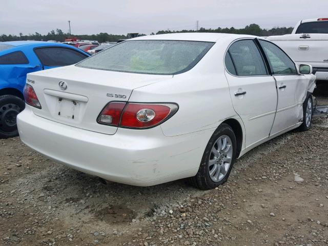 JTHBA30G945008898 - 2004 LEXUS ES 330 WHITE photo 4