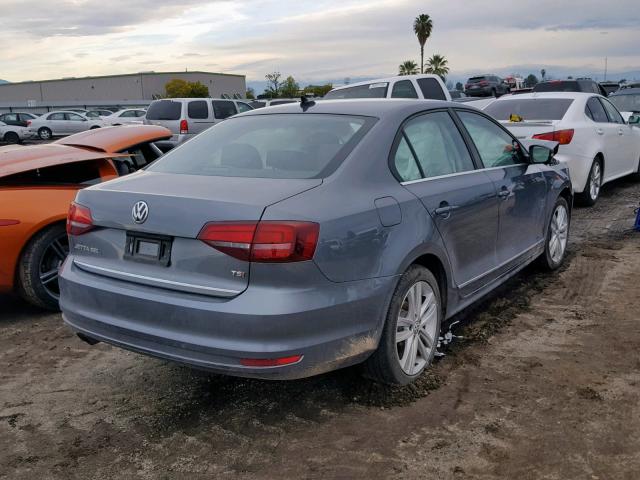 3VWL17AJ8HM297695 - 2017 VOLKSWAGEN JETTA SEL GRAY photo 4