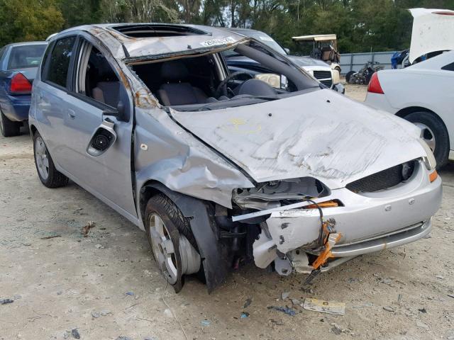 KL1TD66677B792444 - 2007 CHEVROLET AVEO BASE Күміс фото 1