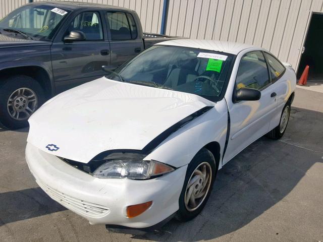 1G1JC1243X7138532 - 1999 CHEVROLET CAVALIER B WHITE photo 2