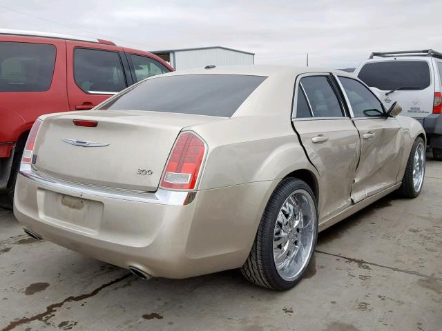 2C3CCAAGXCH313583 - 2012 CHRYSLER 300 GOLD photo 4