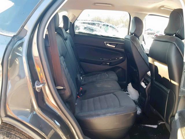 2FMPK4J80JBC06693 - 2018 FORD EDGE SEL CHARCOAL photo 6