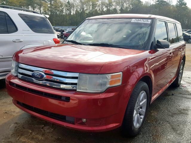 2FMDK51C59BA42656 - 2009 FORD FLEX SE RED photo 2