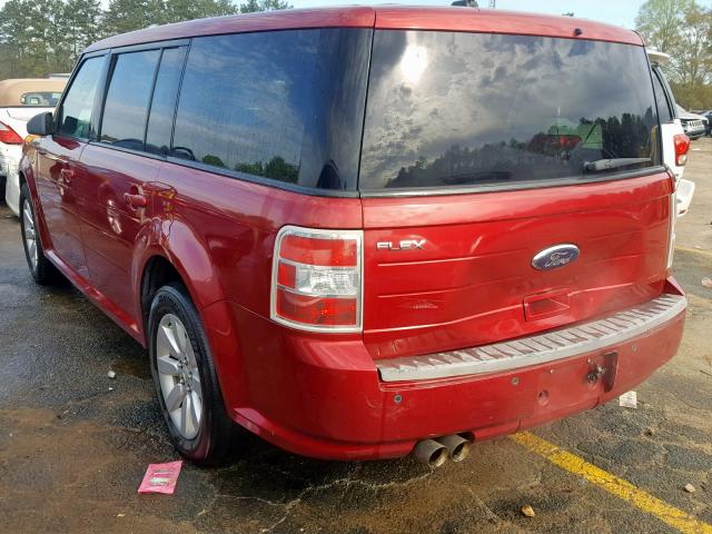 2FMDK51C59BA42656 - 2009 FORD FLEX SE RED photo 3