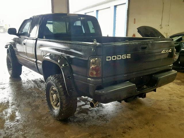 1B7KF23WXXJ644211 - 1999 DODGE RAM 2500 BLACK photo 3