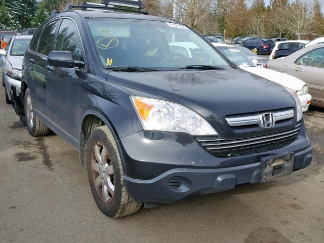 JHLRE48717C037815 - 2007 HONDA CR-V EXL BLACK photo 1