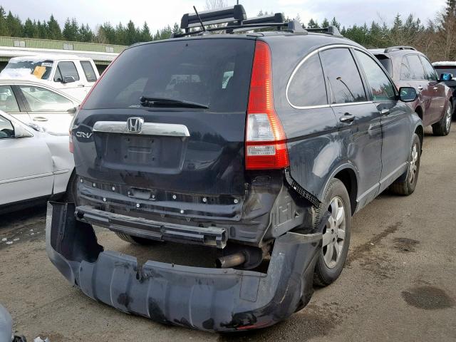 JHLRE48717C037815 - 2007 HONDA CR-V EXL BLACK photo 4