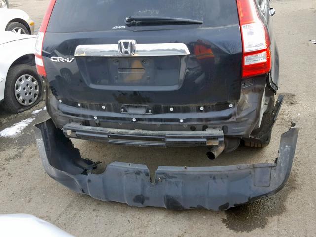 JHLRE48717C037815 - 2007 HONDA CR-V EXL BLACK photo 9