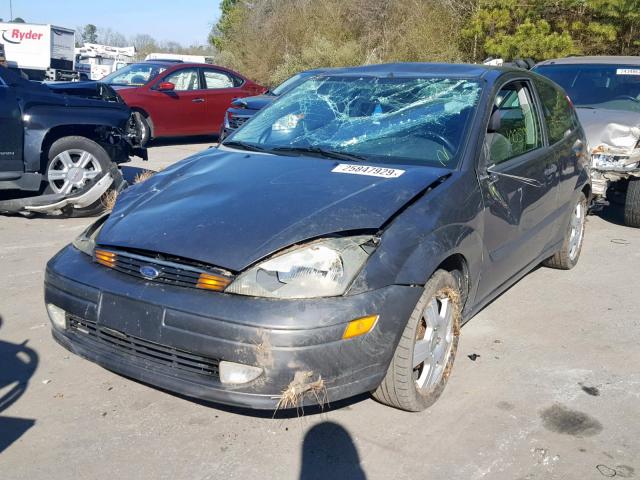 3FAFP31343R175054 - 2003 FORD FOCUS ZX3 GRAY photo 2