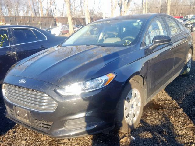 1FA6P0G77E5356793 - 2014 FORD FUSION S BLACK photo 2