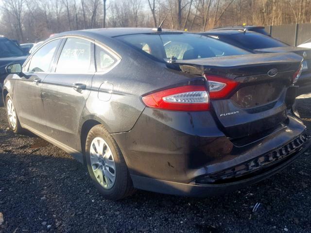 1FA6P0G77E5356793 - 2014 FORD FUSION S BLACK photo 3