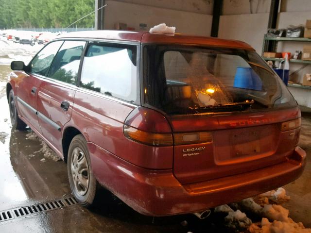 4S3BK4255V7305740 - 1997 SUBARU LEGACY BRI RED photo 3