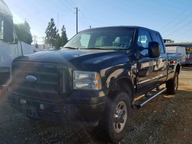 1FTWW31PX7EB14302 - 2007 FORD F350 SRW S BLACK photo 2