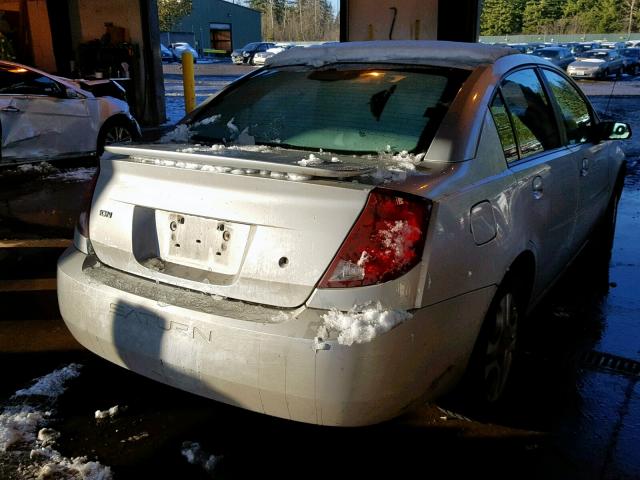 1G8AK52F24Z134453 - 2004 SATURN ION LEVEL SILVER photo 4