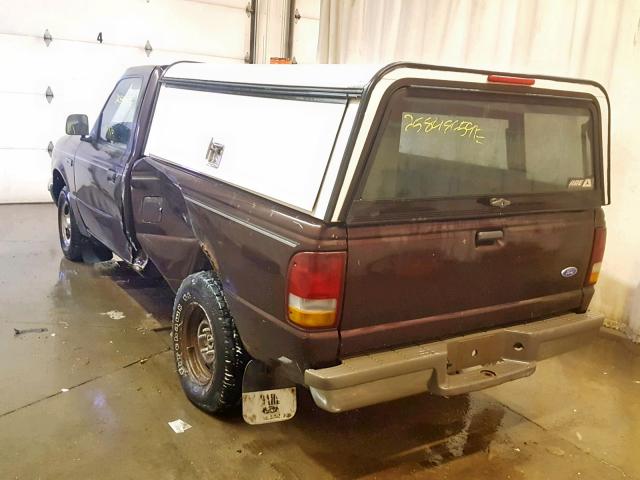 1FTCR10A7RUD59966 - 1994 FORD RANGER MAROON photo 3