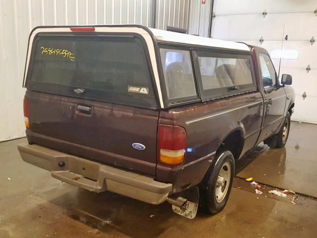 1FTCR10A7RUD59966 - 1994 FORD RANGER MAROON photo 4