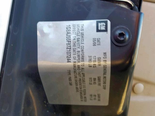 1G8AJ55F87Z107244 - 2007 SATURN ION LEVEL WHITE photo 10