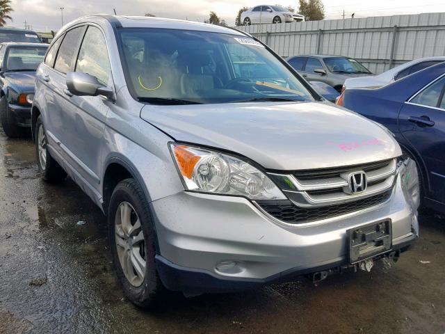 JHLRE4H79BC028305 - 2011 HONDA CR-V EXL SILVER photo 1