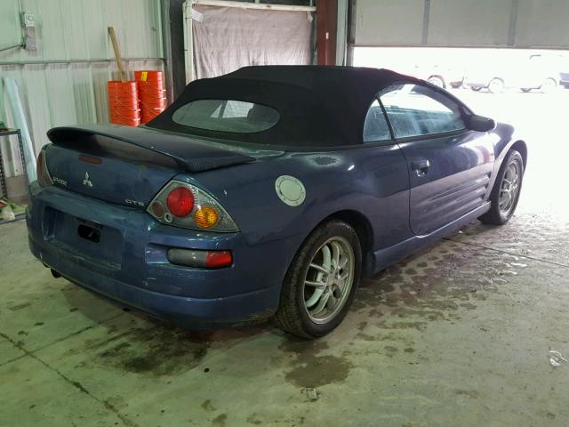 4A3AE75H23E028934 - 2003 MITSUBISHI ECLIPSE SP BLUE photo 4